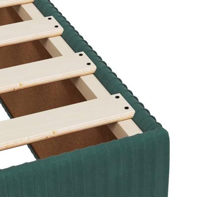 Bedframe zonder matras 160x200 cm fluweel donkergroen