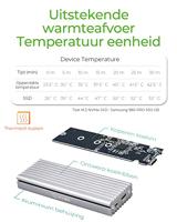 ICY BOX 1817MA-C31 behuizing voor opslagstations M.2 SDD-behuizing Zilver - thumbnail