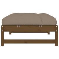 Tuinvoetenbank 120x80 cm massief grenenhout honingbruin - thumbnail