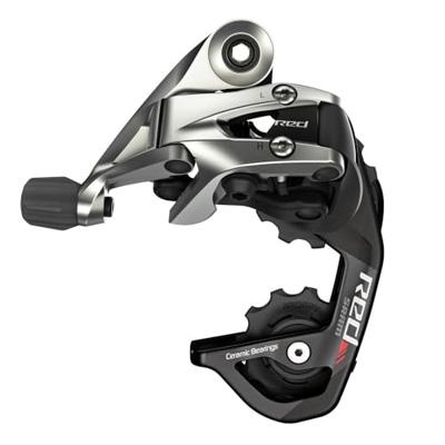 SRAM achterderailleur "red 22" rear derailleur red 22 car./ti. short grey/b