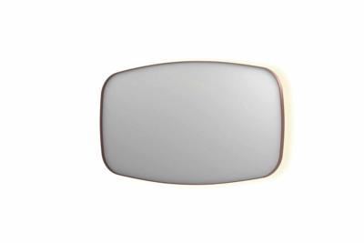 INK SP30 spiegel - 140x4x80cm contour in stalen kader incl indir LED - verwarming - color changing - dimbaar en schakelaar - geborsteld koper 8409774