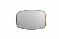 INK SP30 spiegel - 140x4x80cm contour in stalen kader incl indir LED - verwarming - color changing - dimbaar en schakelaar - geborsteld koper 8409774 - thumbnail