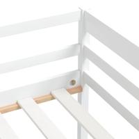 Bedframe massief grenenhout wit 90x200 cm - thumbnail
