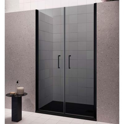 Nisdeur Lacus Giglio Evo Saloon 2 Klapdeuren 100x200 cm Rookglas Zwart Lacus