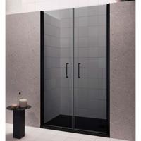 Nisdeur Lacus Giglio Evo Saloon 2 Klapdeuren 100x200 cm Rookglas Zwart Lacus - thumbnail