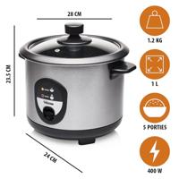 Tristar RK-6126 Rijstkoker 1 Liter 400W - thumbnail