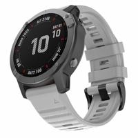 By Qubix - Siliconen bandje - Grijs - Compatible met Garmin Tactix 8-51mm - Compatible Garmin bandje - thumbnail