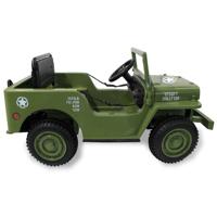 Jamara Ride-on Jeep Willys MB Army groen 12V - thumbnail