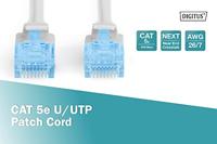 Digitus DK-1512-005 RJ45 Netwerkkabel, patchkabel CAT 5e U/UTP 0.50 m Grijs 1 stuk(s) - thumbnail