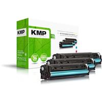 KMP Toner vervangt HP 131A, CF211A, CF212A, CF213A Compatibel Combipack Cyaan, Magenta, Geel 1800 bladzijden H-T171CMY 1236,0030 - thumbnail