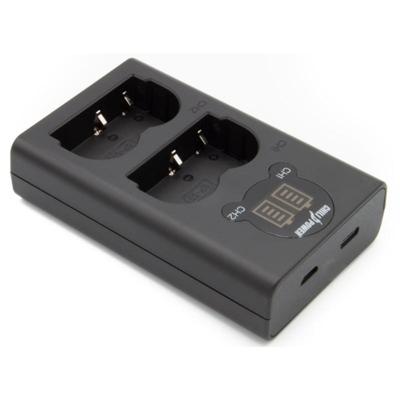 ChiliPower Canon BP-511 / BP-511A dubbellader voor 2 camera accu's (tegelijk)