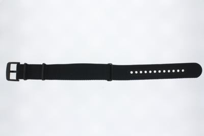 Horlogeband Certina C0326073805100A / C604023343 Onderliggend Nylon/perlon Zwart 21mm Horlogeband Certina C0326073805100A / C604023343 Onderliggend Nylon/perlon Zwart 21mm
