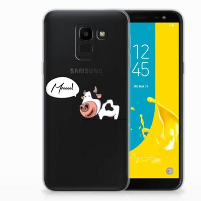 Samsung Galaxy J6 2018 Telefoonhoesje met Naam Cow Samsung Galaxy J6 2018 Telefoonhoesje met Naam Cow