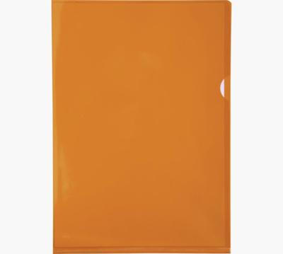 Exacompta L-map voor ft A4, uit gladde PVC, pak van 100 stuks, oranje