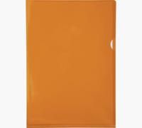 Exacompta L-map voor ft A4, uit gladde PVC, pak van 100 stuks, oranje - thumbnail