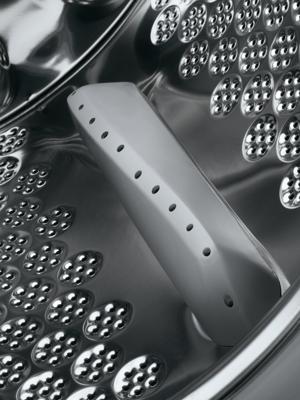 AEG L7FE84ES wasmachine Vrijstaand Voorbelading Roestvrijstaal, Wit 8 kg 1400 RPM A+++-30%