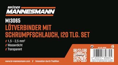 Brüder Mannesmann M13065 Aansluiting Doorzichtig 1 stuk(s) Package