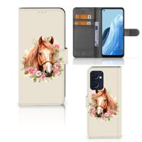 Telefoonhoesje | Met pasjeshouder | voor OPPO Find X5 Lite | Reno 7 5G Paard - thumbnail