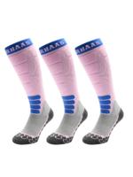 Poederbaas Skisokken Dames Merinowol Pro 3-pack Powder Rose-35/38 - thumbnail
