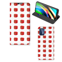 Motorola Moto G9 Plus Flip Style Cover Paprika Red - thumbnail