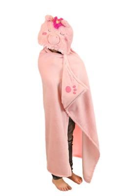 Noxxiez knuffeldeken met capuchon eenhoorn, 130x100cm Noxxiez knuffeldeken met capuchon eenhoorn, 130x100cm