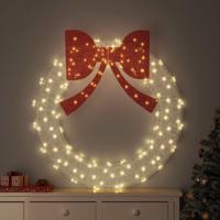 VidaXL Krans met 150 led warmwit 120 cm acryl - thumbnail