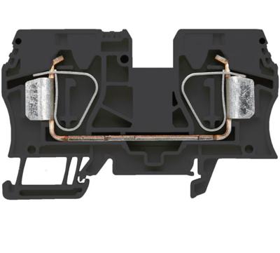 Weidmüller 1830650000 Doorgangsserieklem Spanveer Zwart 25 stuk(s)