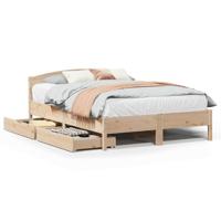 Bedframe zonder matras massief grenenhout 160x200 cm - thumbnail
