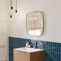 Ben Sandro Spiegel 60x4x60 cm Geborsteld RVS - thumbnail