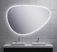 Uovo spiegel ovaal met LED, dimbaar en spiegelverwarming 150 cm - thumbnail
