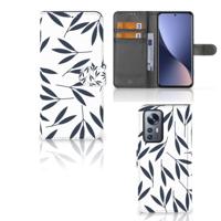 Xiaomi 12 Pro Hoesje Leaves Blue - thumbnail