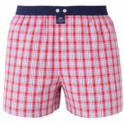 Mc Alson boxer rood blauw met ruitje