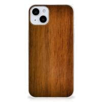 iPhone 15 | Bumper Hoesje | Donker Hout - thumbnail