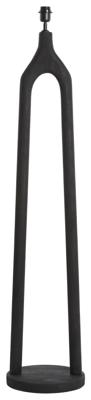 Light & Living Vloerlamp 'Xitta' Mangohout, 135cm, kleur Mat Zwart (excl. kap)