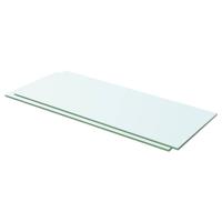 VidaXL Schappen 2 st 60x20 cm glas transparant - thumbnail