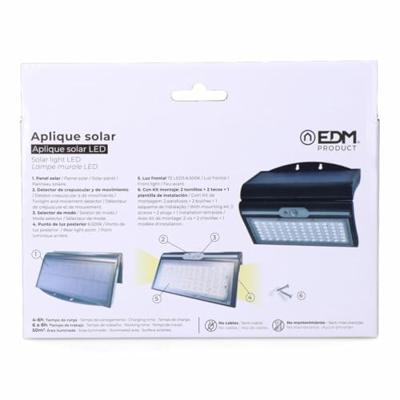 Wandlamp EDM 31849 Zwart 6 W 430 Lm 6500 lm Bewegingssensor Zon (6500 K)