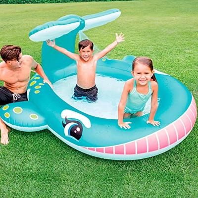 Intex Walvis zwembad met watersproeier - thumbnail