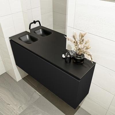 MONDIAZ OLAN 120cm toiletmeubel urban. LEX wastafel urban links geen kraangat