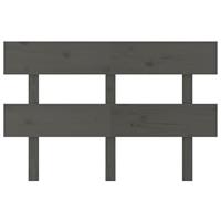 Hoofdbord 138x3x81 cm massief grenenhout grijs - thumbnail