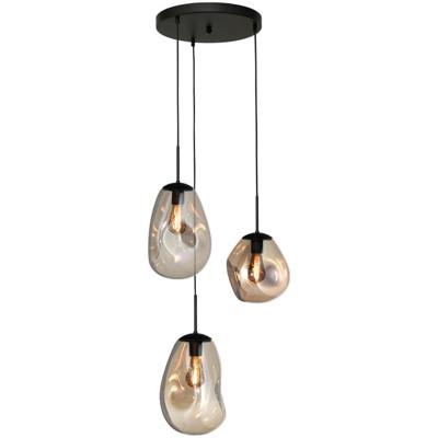 Masterlight Pendel hanglampLava 3x goud glas - 2762-05-35-3-02-001
