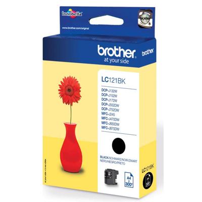 Brother Inktcartridge LC-121BK Origineel Zwart LC-121 BK