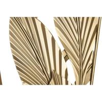 Wanddecoratie DKD Home Decor Gouden Tropisch Blad van een plant 80 x 2 x 80 cm - thumbnail
