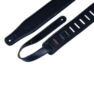 Levys Leathers M26GF-BLK gevoerd lederen gitaarband, zwart Levys Leathers M26GF-BLK gevoerd lederen gitaarband, zwart