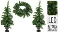 KERSTBOOM MET LED SET VAN 3STS - thumbnail