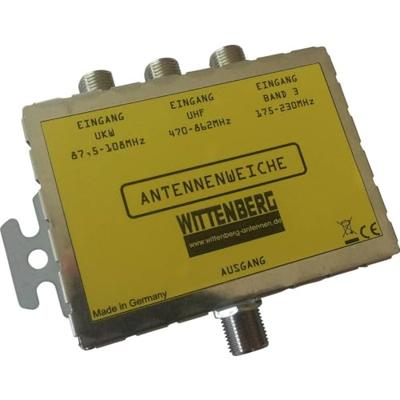 Wittenberg Antennen 3 in 1 Antenne splitter FM, DAB+, UHF