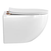 BRAUER Tornado Hangend toilet - incl. bril met bevestigingen in zes beschikbare kleuren - Keramiek - Wit TL-TOHW - thumbnail