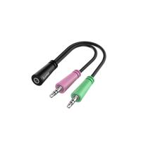 Hama AUDIO ADAPTER 3.5MM JACK - 3 POLIGE 3.5MM JACK HEADSET Wifi adapter Zwart - thumbnail
