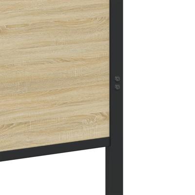 Bedframe zonder matras metaal sonoma eikenkleurig 140x190 cm - thumbnail
