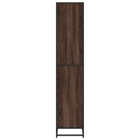 Boekenkast 60x35x170,5 cm bewerkt hout bruin eikenkleurig - thumbnail