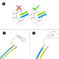 Light depot - strijkijzersnoer 1,5 meter - beige bruin - Outlet - thumbnail